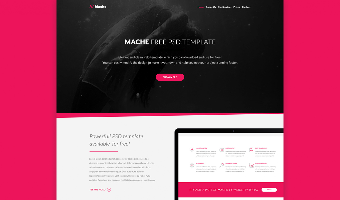 Download Mache Psd Template PSD Mockup Templates